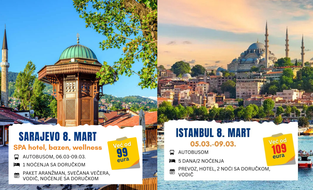 8 mart – putovanja